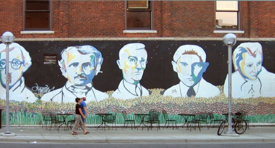 Streetart5 – Woody Allen, Edgar Allan Poe, Hermann Hesse, Franz Kafka, Anais Nin