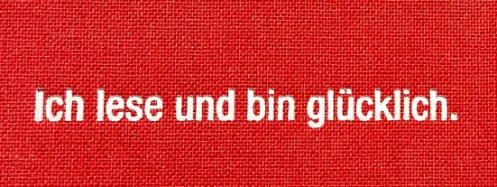 Ich lese und bin glücklich